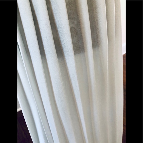 VTG90s/20’sDior cruise 22 look white sheer all around pleat Boston proper skirt - Picture 3 of 10